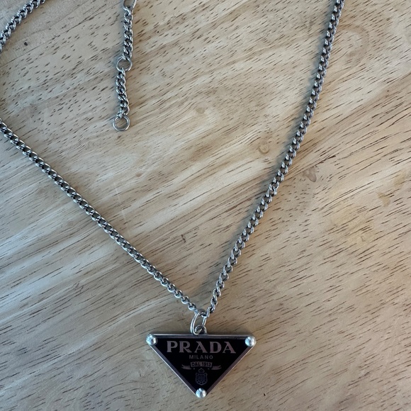 Prada Triangle Necklace - Picture 4 of 5